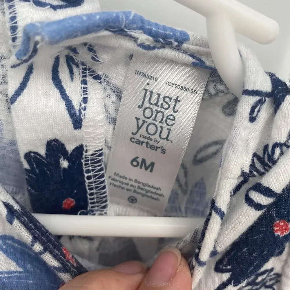 just one you by Carter's Floral Bodysuit Bubble Gauzy 6M